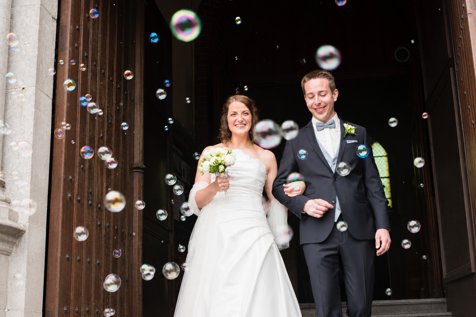 Jules et Frambou le jour de leur mariage